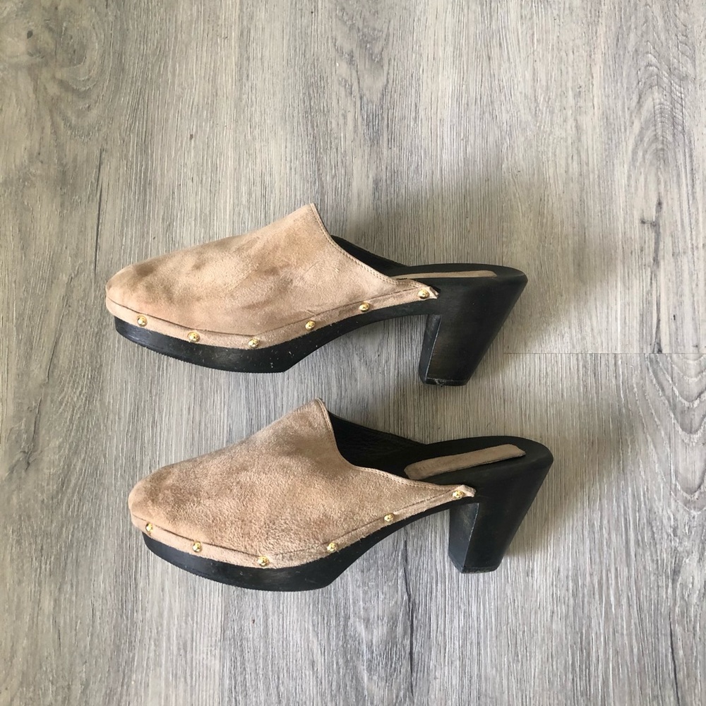Roberto Vianni suede clogs Made in Italy